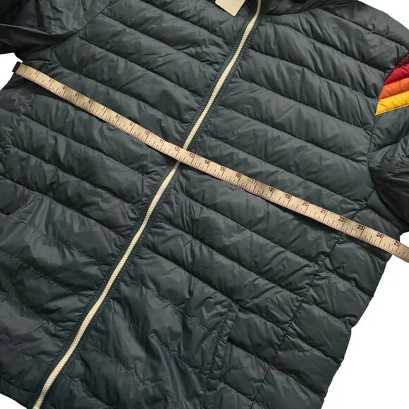 Marine Layer Banks Puffer Hoodie  sea Jacket Navy blue sz XL full zip pockets - Picture 4 of 12